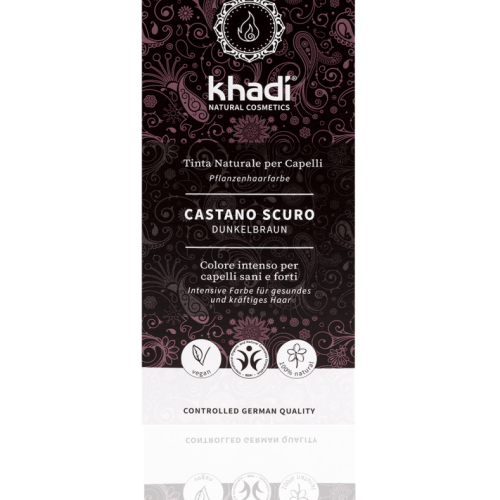 Khadi Tinta naturale per capelli Castano Scuro