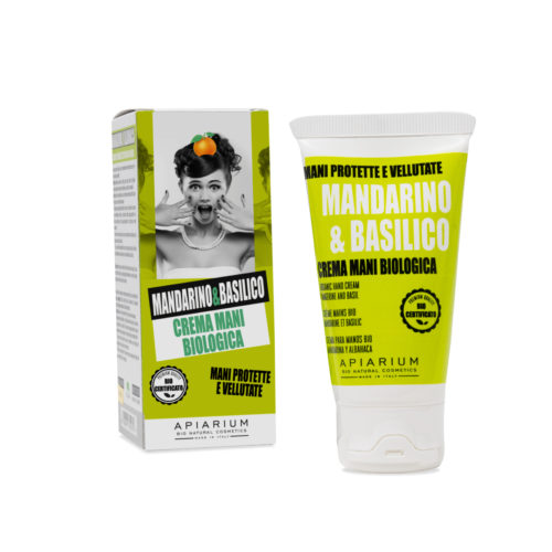 Apiarium Mandarino e Basilico Crema Mani Bio 50 ml