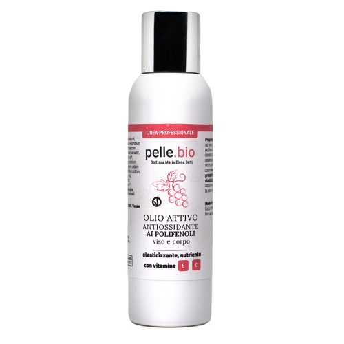 Olio Attivo Antiossidante Polifenoli Viso Corpo con Vitamine C E 125 ml